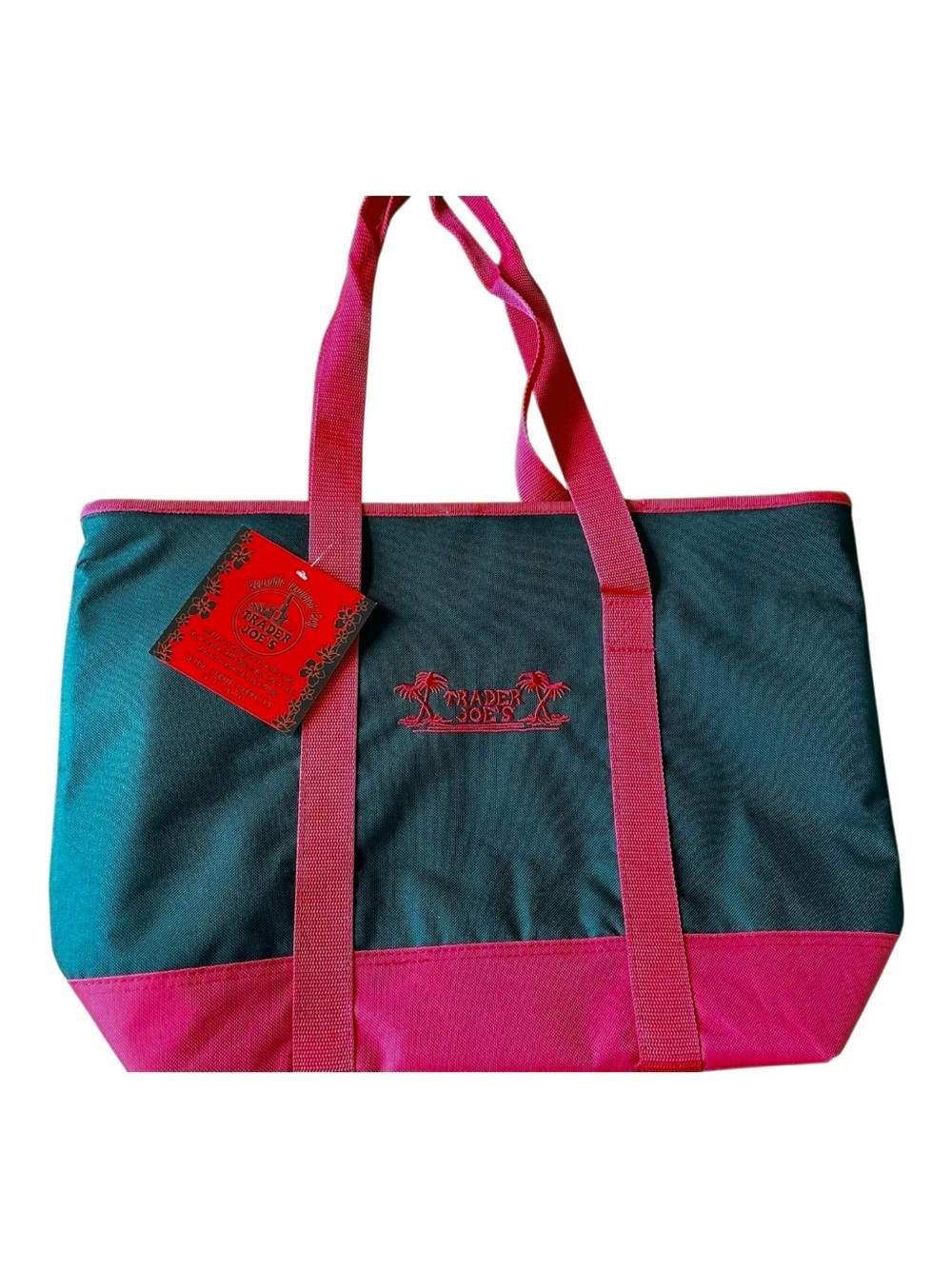 Trader Joe’s Reusable Large Insulated Cooler Grocery Bag Red & Black NWT